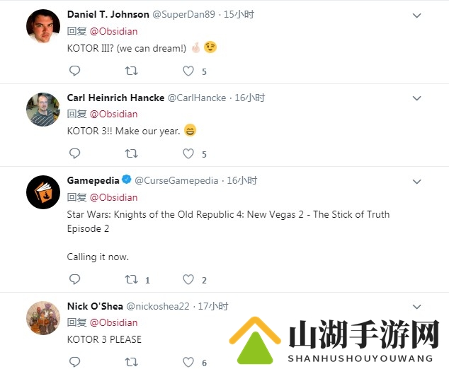 黑曜石发推暗示：明天TGA公布新作可能与它有关
