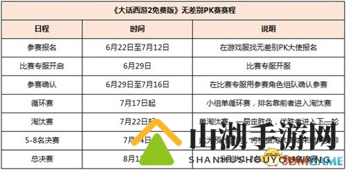 大话2免费版无差别PK赛战火正燃 20万冠军奖励