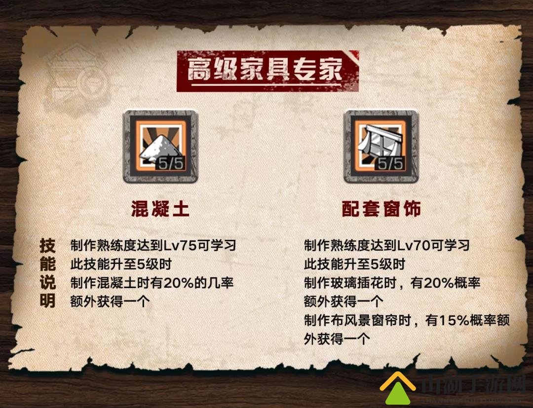 明日之后高级家具专家技能加点选择攻略