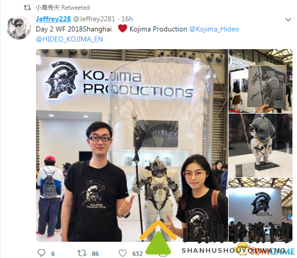 小岛秀夫分享上海WF2018展现场照 周边产品精致