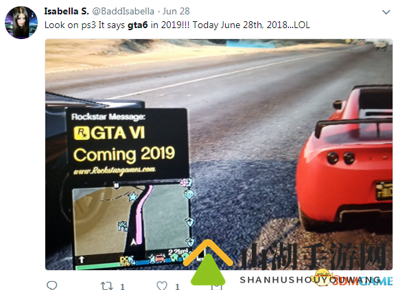 玩家晒Rockstar推送《侠盗猎车6》预购 真假未知