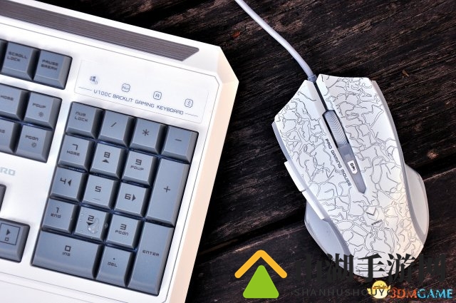 指尖光彩游戏装备 雷柏V100C键鼠套装赏鉴