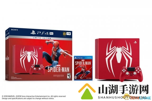 《蜘蛛侠》限定版PS4 Pro游戏机震撼来袭，索尼打造酷炫新体验