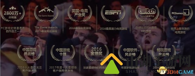 英国电竞产业大奖揭晓 CSGO蝉联年度电竞游戏奖